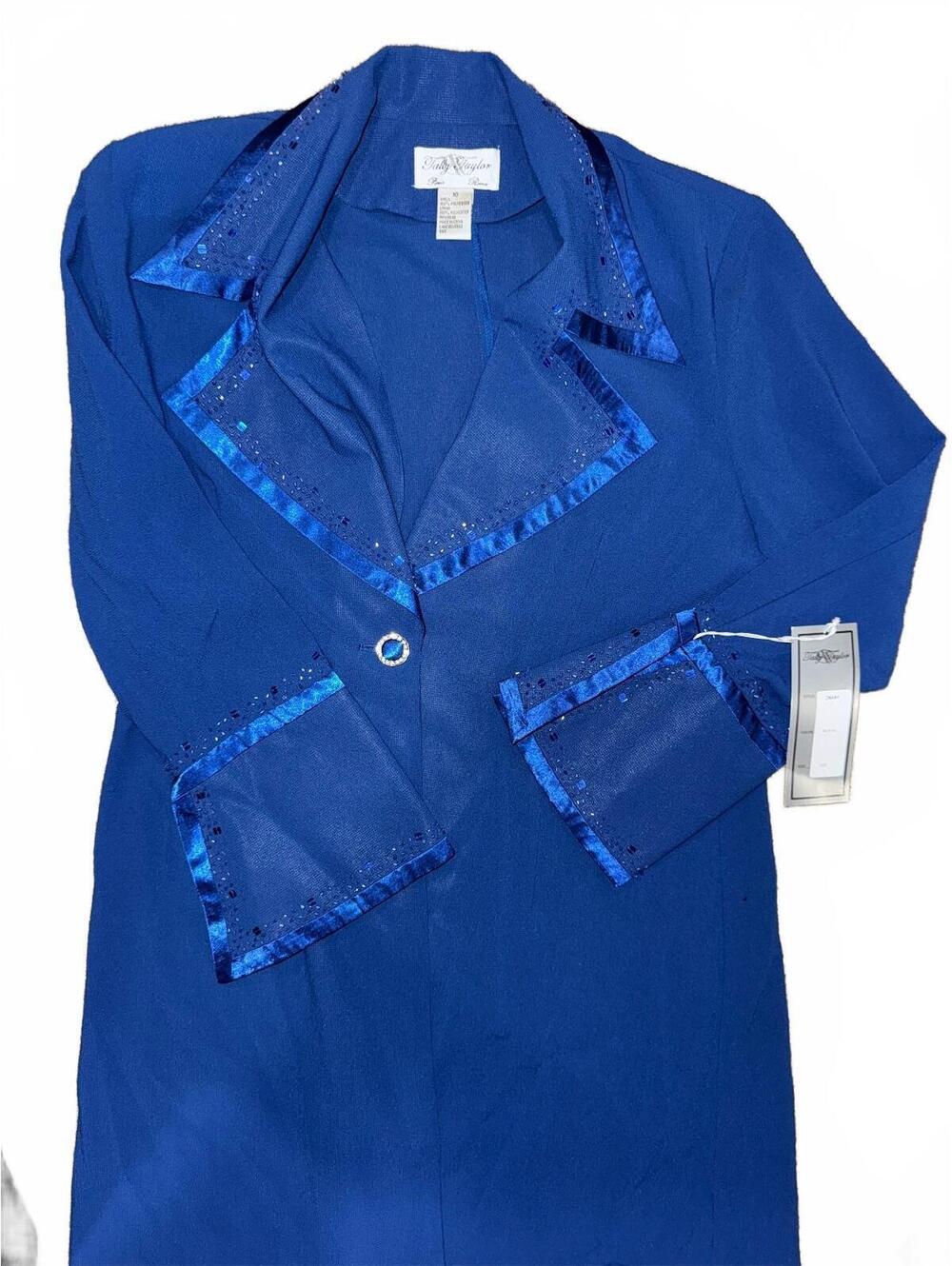 Women's Boutique Tally Taylor 2 Piece Church Dress Suit Set Size 10 NWT